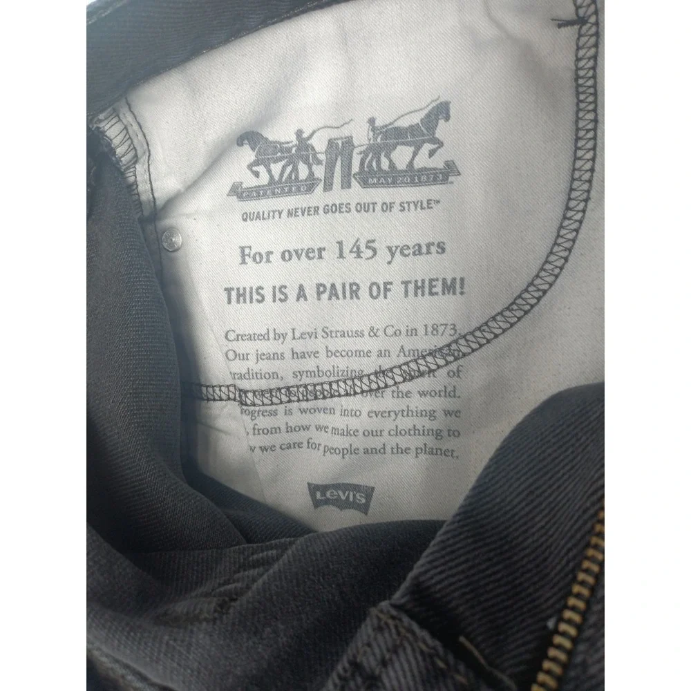 Levi's 505 Black Men's Jeans 38x32; pre-owned